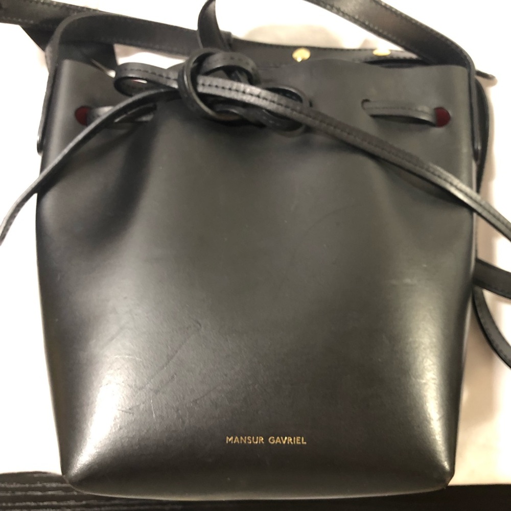 Mansur Gavriel Black mini mini Bucket Bag
